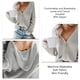 thumbnail image 5 of Cárdigan con capucha para mujer, suéter suelto, informal, suave, tela amigable con la piel, lavable a máquina, con cremallera, suéter con capucha, 5 of 6