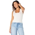 thumbnail image 4 of Celebrity Pink Women's Pointelle Henley Tank Top, Sizes XS-XXXL, 4 of 6