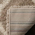 thumbnail image 4 of SAFAVIEH Hudson Aline Geometric Shag Runner Rug, Beige/Ivory, 2'3" x 8', 4 of 7