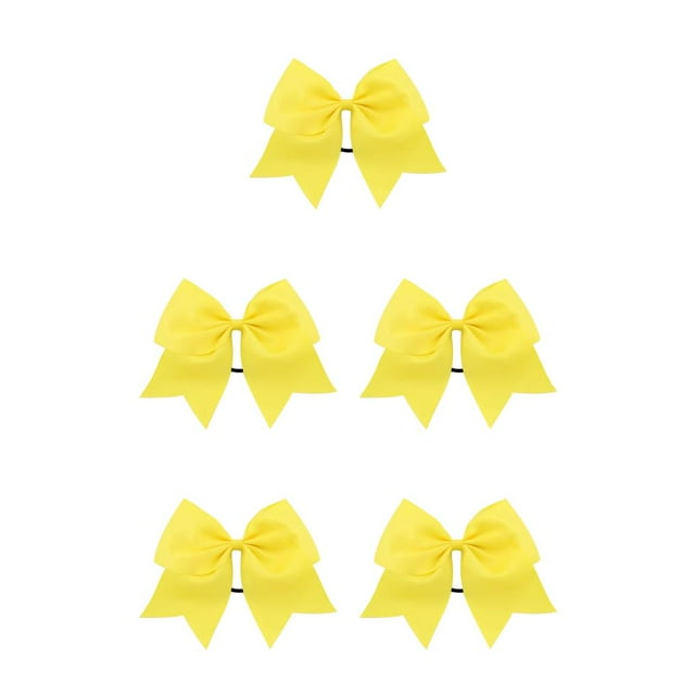 Minnieouse Banda para el cabello grande Nudo de lazo Adornos elásticos gruesos Titular de cola de caballo ajustable Bobbles Scrunchies Niñas Type8 NO8