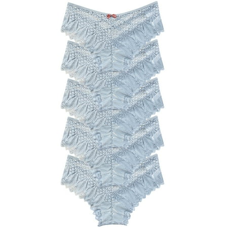 Pzocapte Women s Panties Panties for Women Panties for Women Crochet Lace Lace Up Panty Sexy Hollow Out Underwear Seamless Hipster Underwear for Women Panties Womens Underware