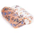 thumbnail image 2 of LUXMO 2 Pack Pet Blanket for Dog Cat Puppy 29 x 21 Inches Cute Paw Print Pattern Puppy Kitten Bed Warm Sleep Mat for Indoors Outdoors, 2 of 7