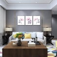 thumbnail image 6 of 3 Piece Modern pink red Flowers Canvas Wall Art for Bedroom Living Room decor,Bathroom Wall Decor,3 Panels framed Wall Watercolor Painting Kitchen Home Decoration Canvas Print Artwork Wall Mural, 6 of 6