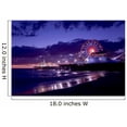 thumbnail image 2 of Wallmonkeys Santa Monica Pier at Sunset Peel and Stick Wall Decals Mural WM253307 (18 in W x 12 in H), 2 of 4
