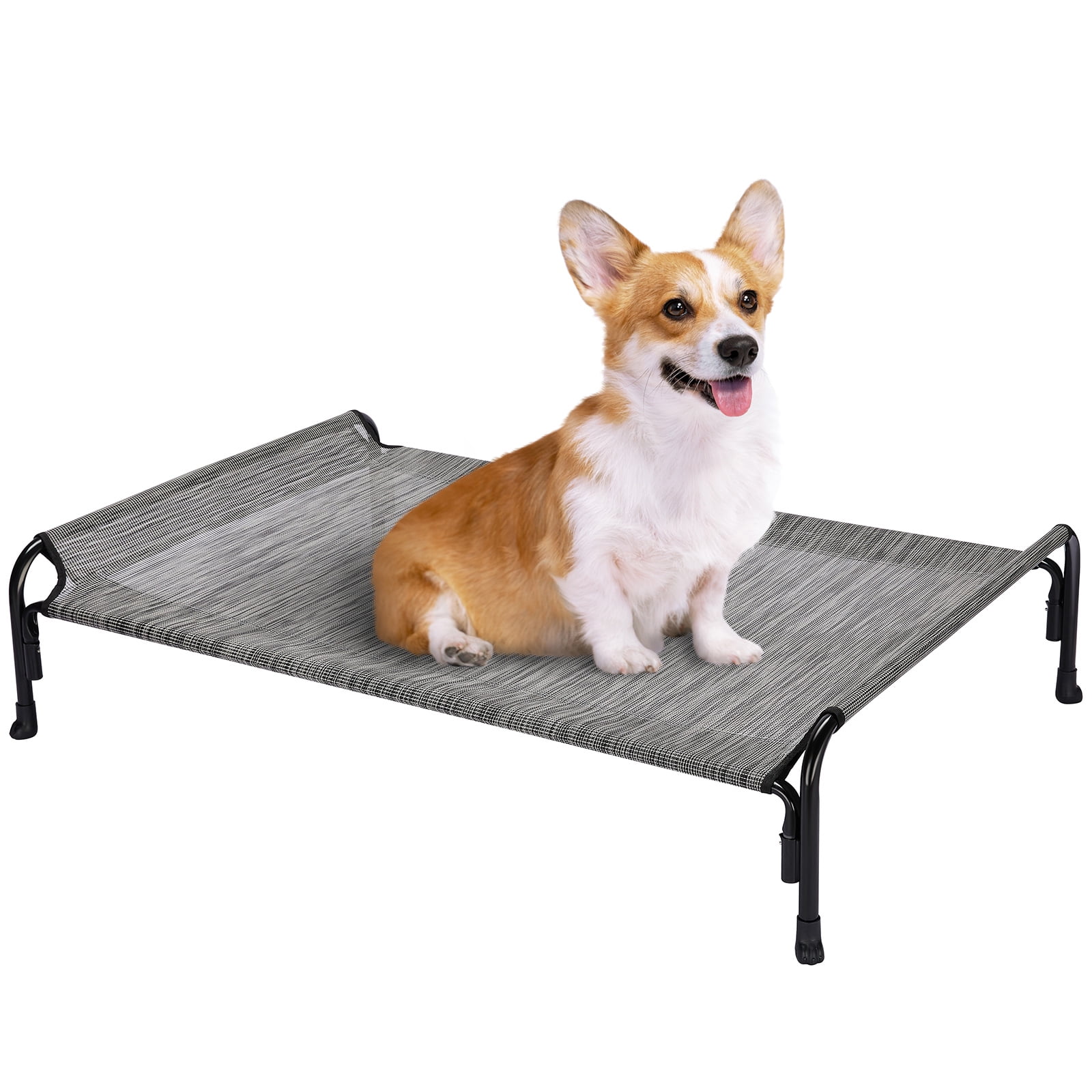 Veehoo Cooling Elevated Dog Bed, Chew Proof Dog Cot with Washable Mesh