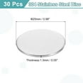 thumbnail image 2 of Uxcell 30 Pack Stainless Steel Disc, 31/32"(25mm) Dia 0.05"(1.3mm) Thick 304 Stainless Steel Flat Round Sheet Blank Round Circle Plate for Crafts Metal Stamping and Jewelry Making, 2 of 7