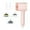 Pink-531, variant on Electric Cleaning Brush with Replaceable Rotating Head, 3 Brush Attachments and 800 Mah Battery for Deep Scrubbing, Ideal for Bathroom Tile, Kitchen Sink, and Shower Floor Cleaning