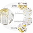 thumbnail image 6 of Yellow Polka Dot Waterproof Fabric Shower Curtain,Ombre Abstract White Monochrome Waterproof Fabric Shower Curtain for Bathroom Curtains Bathtubs Hotel Shower Curtains with 12 Hooks Small 36x78in, 6 of 8