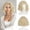 Blonde, variant on Pink Bob Wig for Women Lace Front Hairline Short Soft Wavy Curly Natural Looking Middle Part Synthetic Hair Wigs for Daily Party, 11 Inch