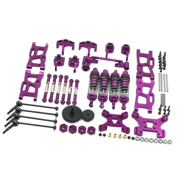 Kit de metal de repuesto RC Amortiguador para accesorios de bricolaje WLtoys Púrpura 1