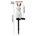 thumbnail image 3 of JGJJUGN Solar Garden Lights, Outdoor Resin Decoration Lights, Easter Bunny Lawn Light, Landscape Yard Stake Lighting, Decorative Solar Lamp, Cute Garden Ornament for Patios, Porches & Backyards, 3 of 9