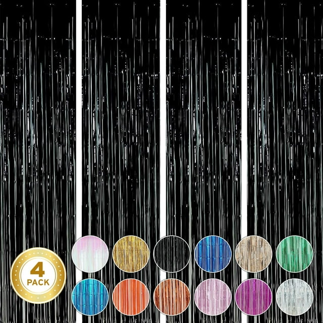 Telón Decorativo de Estrellas Brillantes para Fotomatón x4