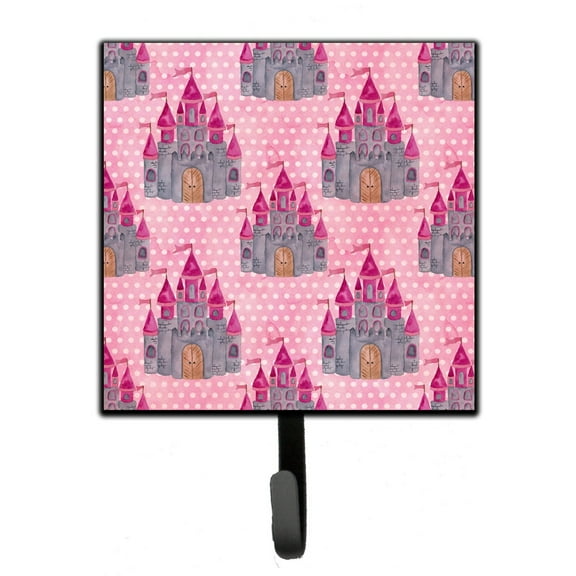 Carolines Treasures BB7549SH4 Watercolor Princess Castle Leash or Key Holder Single Hook multicolor