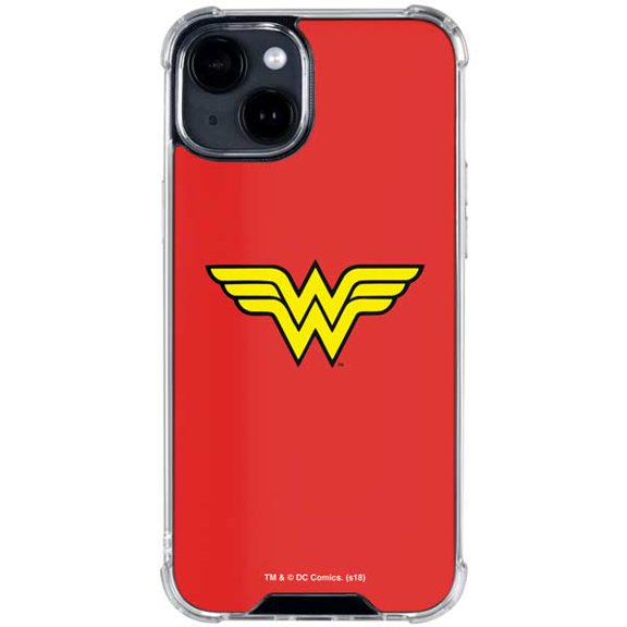Skinit DC Comics Wonder Woman Classic Logo iPhone 14 Plus Clear Case