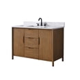 thumbnail image 5 of Vanity Art 48" Freestanding Bathroom Vanity with Integrated Finger Pull Doors and Engineered Stone Top, 5 of 6