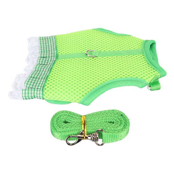 Bunny Harness And Leash Set,Soft Rabbits Harness With Elastic Rope Mesh Vest Small Pet Harness No Pulling Comfort Vest Guinea Pig Harness And Leash Set For