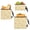 Cream Pink Bow Floral, variant on Dailycode 3 Pack Reusable Ziploc Bags Leakproof Sandwich Snack Freezer Bags, Tropical Sunset Palm Trees