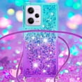 thumbnail image 4 of Funda para Xiaomi Redmi Note 12 Pro 5G Brillantina Líquida Divertida Reluciente y con Cristales en Movimiento Cuerpo Cruzado con Cordón Ajustable, 4 of 5
