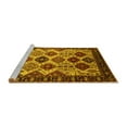 thumbnail image 2 of Ahgly Company Machine Washable Indoor Rectangle Oriental Yellow Industrial Area Rugs, 8' x 12', 2 of 4
