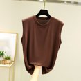 thumbnail image 2 of Levmjia Womens Tank Tops Modal Fashion Sleeveless Round Neck Casual Shirts Comfortable Fabric Solid Color Regular Fit Spring Summer, 2 of 5
