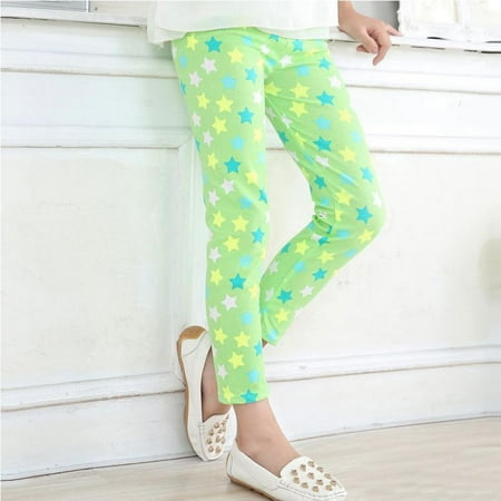 

2-14 Years Kid Girls Stretch Print Leggings