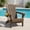 Brown, variant on Folding Adirondack Chair, All-Weather HDPE Fire Pit Patio Chair, Aqua