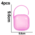 thumbnail image 2 of Estuche para chupete Hukapapa Estuche para chupete Estuche para chupete Caja para chupete Accesorios para chupete Paquete de 4 Diseño de gancho rosa, 2 of 5