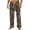 Coffee, variant on GrmtClth Men's Relax Straight Leg Casual Sleep Pants Woodland Tree Camo Full Print Drawstring Elastic Waist Indoor Trousers Light Gray L