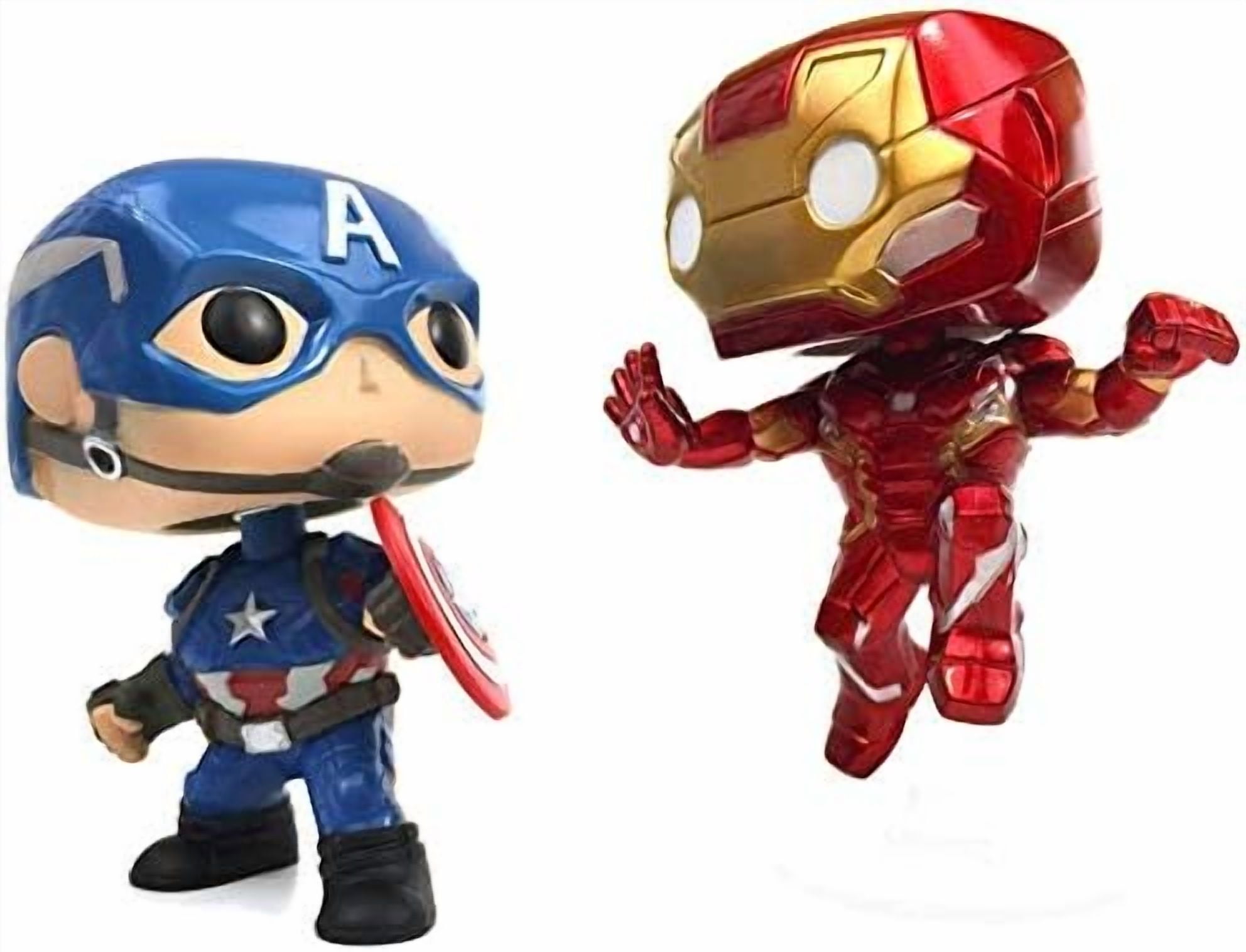 Funko Civil War POP! Marvel Captain America & Iron Man Exclusive Vinyl Bobble Head 2-Pack
