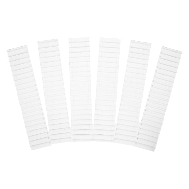 CRAFTHROU 6Ud Separadores Acrílicos Transparentes Para Con Base Antideslizante Para Organización En Casa