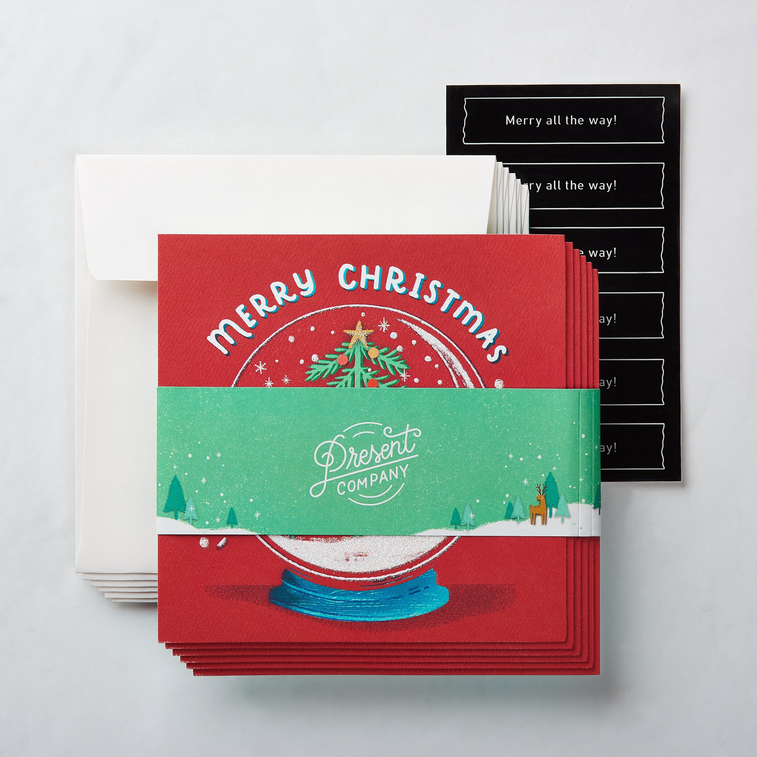 American Greetings (6-Count) Christmas Cards, Snowglobe