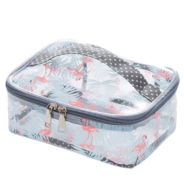 Flamingo Sac Cosmétique Imperméable Grande Capacité Sac de Toilette Sac de Maquillage