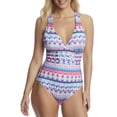 thumbnail image 1 of La Blanca Womens Global Jive Strappy One-Piece Style-LB1BF22 Swimsuit, 1 of 2
