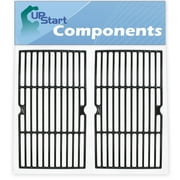 2-Pack BBQ Grill Cooking Grates Replacement Parts for Centro G40202 - Compatible Barbeque Cast Iron Grid 16 3/4"