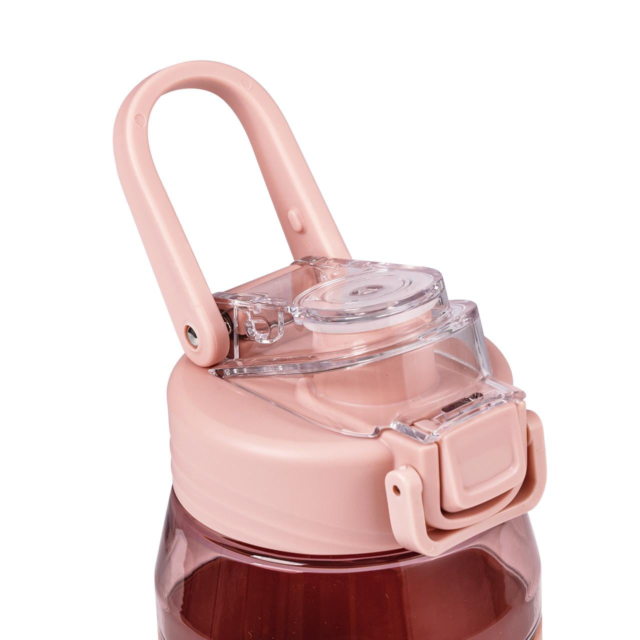 Mainstays 32 Fluid Ounces Shaker Water Bottle, Pink, with Ball, Tritan