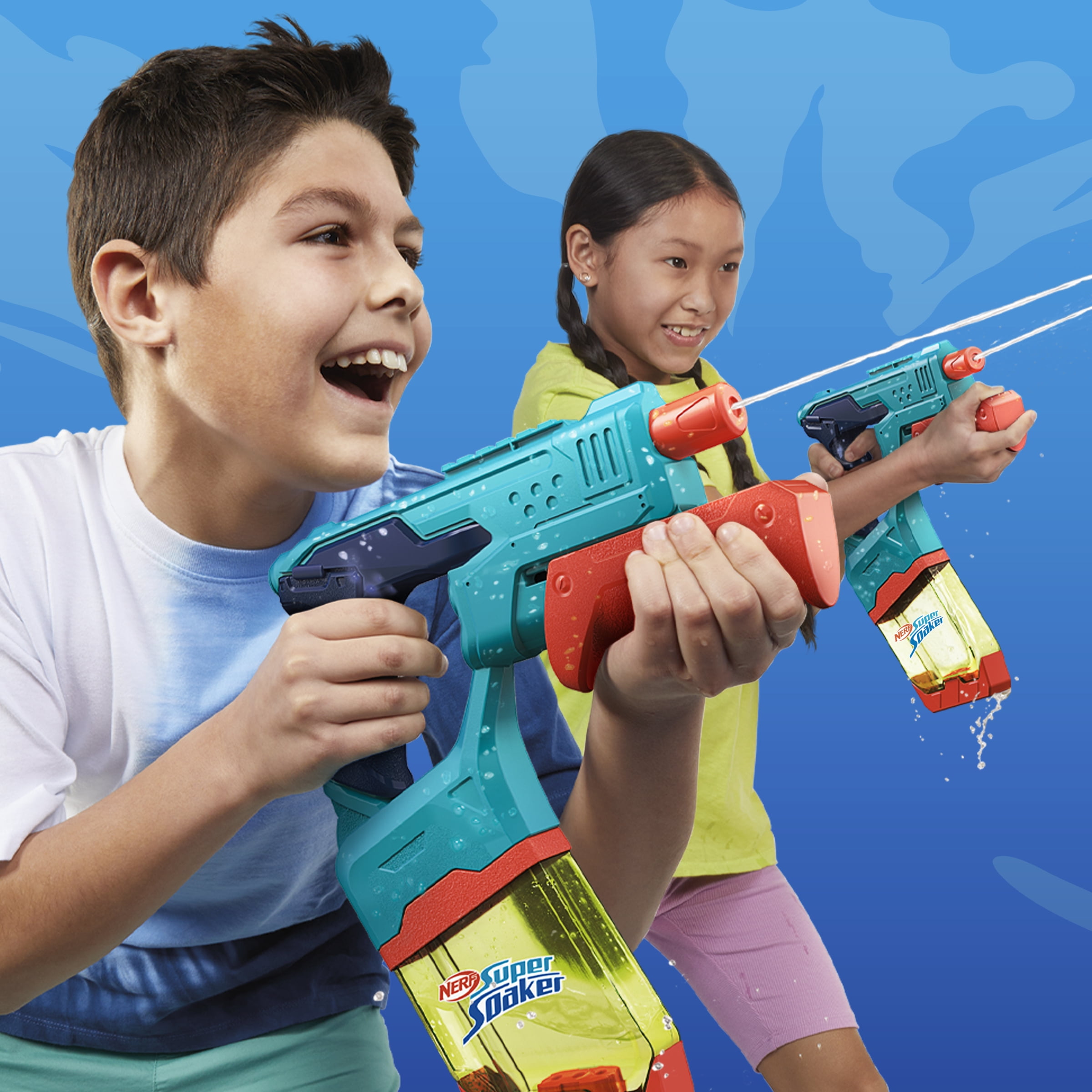 Nerf Super Soaker Dunk-Fill Water Blaster 2-Pack, Instant Fill 10.1 Fluid Ounce Tanks, Water Toys, 6+