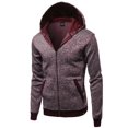 thumbnail image 1 of FashionOutfit Men's Fine Quality Plush Fleece Lined Zip up Hoodie Jacket, 1 of 3