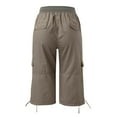 thumbnail image 6 of Charmgo Womens Shorts Clearance, Summer Women Multi Pocket Trousers Outdoor Casual Sports Cropped Pants Overalls Thin Loose Cargo Shorts Running Shorts for Women, Capri Pants for Women Grey, 6 of 7