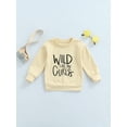 thumbnail image 3 of Elippeo Baby Sweatshirt 1Y 2Y 3Y 4Y 5Y 6Y Tops with WLID LIKE MY CURLS Letter Print, Classic Round Neck Spring Clothing, 3 of 10