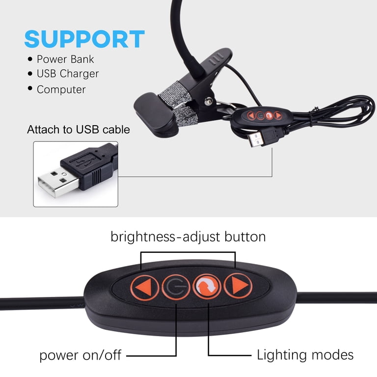 Kootion 5W LED Clamp Desk Lamp, 3 Color Temps photo 8