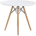 thumbnail image 1 of Mesa Eames Redonda 80 MDF Blanca Grupo Microtec Estilo Eames Patas comedor de Madera Minimalista Grupo Microtec minimalista, 1 of 4