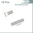 thumbnail image 2 of Uxcell 10Pack 304 Stainless Steel Rods, 5mm x 26mm Metal Solid Shaft Round Rod Lathe Bar Stock for Model Plane Cars Ship DIY Craft Metal Working, 2 of 5