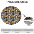 thumbnail image 6 of Gray Background Basketball Elements Pattern Round Fitted Tablecloth with Elastic Edge,Dining Table Cover Waterproof,Outdoor Round Tablecloth for Camping,Dining,Indoor and Outdoor, 6 of 7