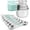 Mint, variant on Magnetic Measuring Cups and Spoons Set, Heavy Duty 304 Stainless Steel, Double Measurement Markings, 16-Piece Set with Leveler, Perfect for Dry and Liquid Ingredients, Kitchen Baking Tools, Black