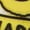 Neon Yellow, variant on Girls "Happy Face" Cotton Blend Crew Sock with Splatter Paint Graphics - Girls - Female, 8, Neon Blue