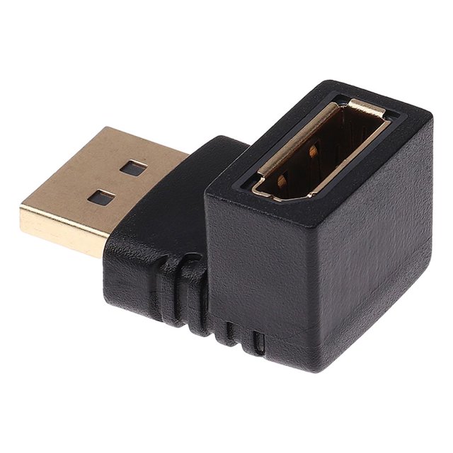 Tholdsy Adaptador de 90 grados hacia arriba y abajo 270 grados a DP convertidor de conector en ángulo izquierdo y derecho portátil proyector Type9 NO9