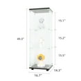 thumbnail image 2 of Black Glass Curio Cabinet for Bedroom / 3 Shelves and Quick Installation, 2 of 7