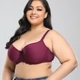 thumbnail image 4 of Tagold Fall Clothes for Womens Wireless Bras,Women's Plus Size Seamless Push Up Lace Sports Bra Comfortable Breathable Base Tops Underwear, 4 of 6