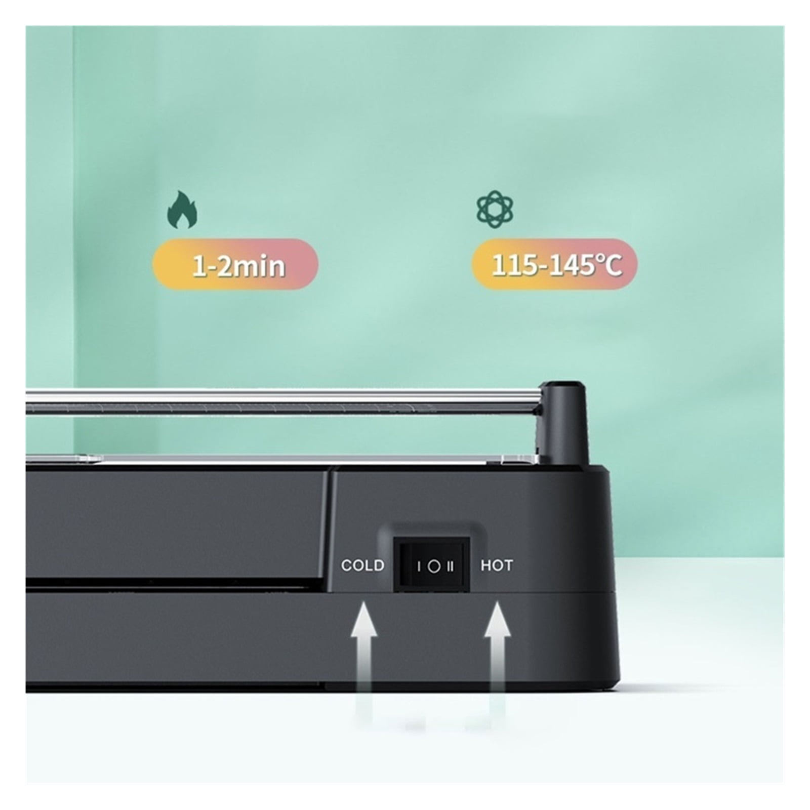 2 in 1 Hot and Cold Laminator Corner Rounder Photo/Doucment/Card Lamination Machine Hot & Cold Laminating