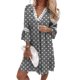 thumbnail image 1 of Vestido Vestido maxi básico para mujer Media manga de encaje Rem Estilo bohemio Traje diario (Gris XL) Ygjytge Gris T XL para Mujer, 1 of 8